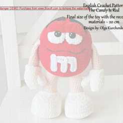 Crochet Design Wonders  - Olga Kuchenki -  The Candy is red  M and M