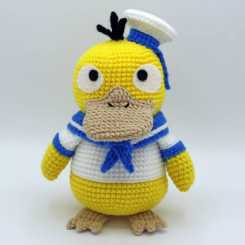 【动物】1upcrochet - Ashe - Sailor Duck水手鸭 英文
