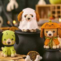 Circulo Yarns - LovLoops - Jenifer Mota - Spooky Dogs Collection