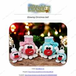 Dianas kleiner Hakelshop - Diana Barthelmess - Glowing Christmas Ball - Lichtkug
