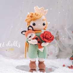 Guichai Crochet Dolls - Armano Ginji - Little Prince - Baby Fox and Crimson Rose