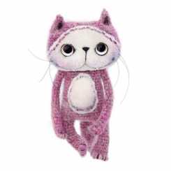 Red Cat tales - Knitted cat - Rus