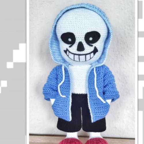 Wool wolf - Woolwolf crochet toys - Jana Wolf - Sans Undertale