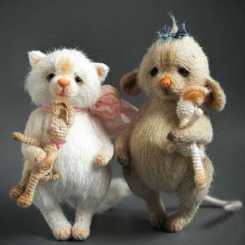 Amigurumi crochet-Julia Ogol-Cat and Mouse-Rus