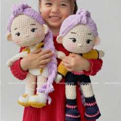 Ricy Chan - Tran Phuong Lan - Bundle 2in1 Purple Hair Doll