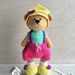 KnitToyPatterns - Solovieva Toys -   Bright Colors Outfit. 娃衣