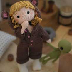 Kru.toys-  Little Teddy Pajamas- Eng 娃衣加外星人