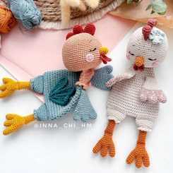 Fairy Toys by Inna Chi - Inna Chi Hm  - Hen and Rooster Snugglers