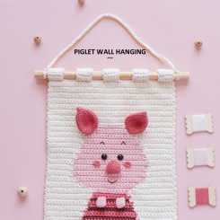 Aquariwool   - Piglet Wall Hanging