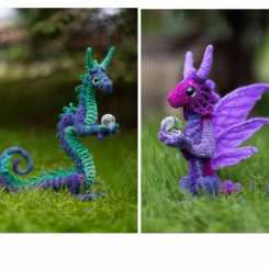 Crafty Intentions - Megan Lapp - Perched Noodle Dragon Set 4
