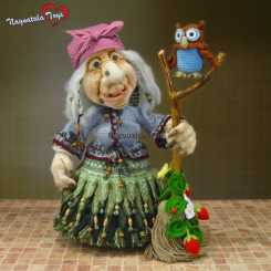 【娃衣】Naguatala Toys - clothes for a doll Forest rags棒针娃衣 俄文