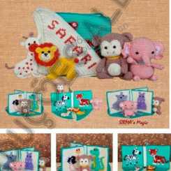 Sirmas Magic - Tanya Borissova - Safari Animals Quiet Book - Animais Safari - Po