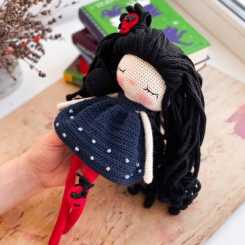 Crochet Confetti Shop - Irina Moilova - Friendly Witch with Cat