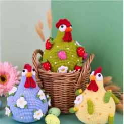 mycrochetwonders - hens