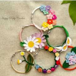 Happy Patty Crochet - Kanyarat Tsabari - Hoop Earrings