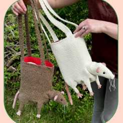 The Doll Keyper - creativesquishy - Claire Bear  - Rat Tote Bag