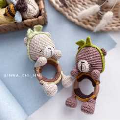 Fairy Toys by Inna Chi - Inna Chi Hm - Inna Chibinova  - Bee-bear rattle