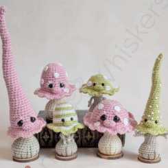 Cottontail and Whiskers - Bea King - Moe, Larry - Curly the Mini Mushrooms