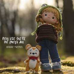 Kru Toys - Kseniya Krupskaya - Frog Hat Outfit for Senya Doll服饰 小狗