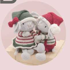 The Little Hook Crochet -  Erinna Lee - Birger and Freja the Mice