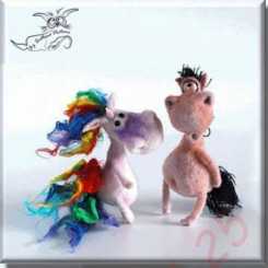 Caramel the Unicorn and Korzhik the Horse