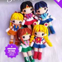 MoonChan Craft - Regina Henn -  Sailor Moon, Mercury, Mars, Jupiter and Venus