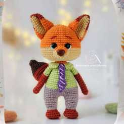 Dunyanin Amigurumisi - Bilgenur Çamtosun - Zootropolis -Sevimli Tilki Nick TR