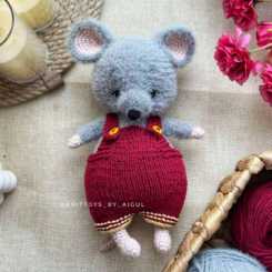 Mouse - Fazylyanova Aigul - Knittoys by aigul - Russian