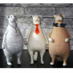 Cat knitting pattern by Dasha Zhurina - Russian