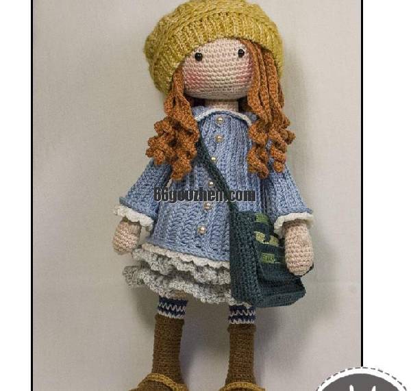 钩针图解【卡通】CAROcreated- Doll Smilla 帽子 挎包 少女 女孩 人偶 英7179帖子ID:70 卡通,doll,帽子,挎包,少女