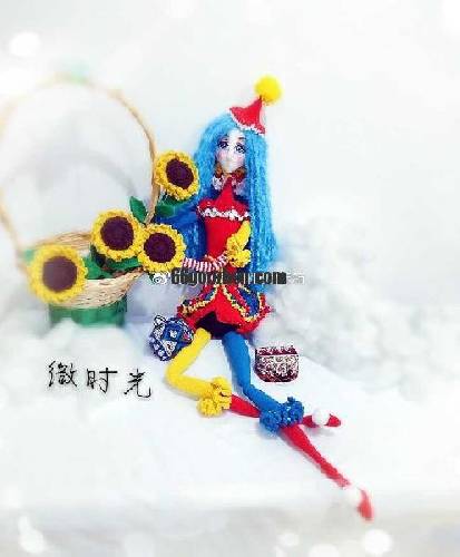 钩针图解【女】Tiana Vladi - Pierrot  小丑皮埃罗白色款升级版 中文7207帖子ID:1127 pierrot,小丑,皮埃罗,埃罗,白色