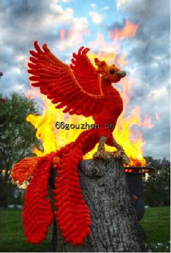 钩针图解【动物】 Crafty Intentions - Phoenix Firebird 火凤凰 英文784帖子ID:7509 动物,phoenix,firebird,火凤,火凤凰