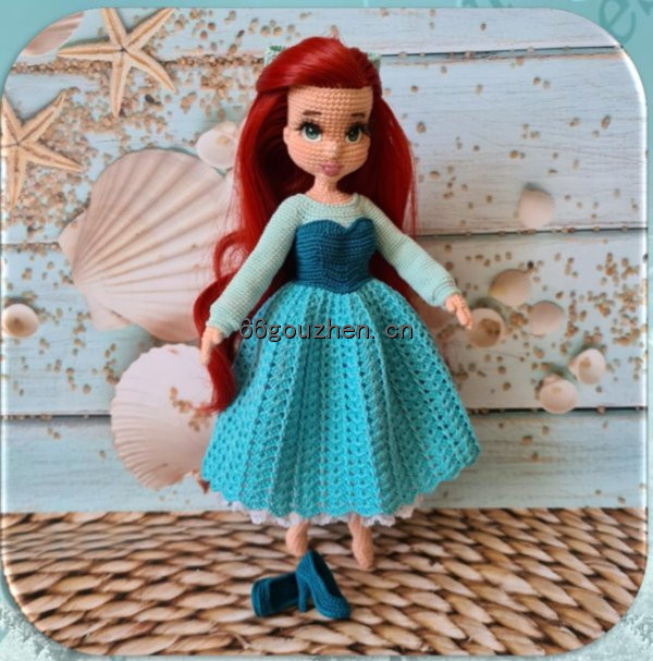 钩针图解【娃衣】Ecem Design-Mermaid Diana The Girl Outfit美人鱼装 俄文2359帖子ID:11693 娃衣,diana,the,girl,美人