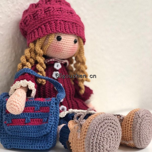 钩针图解【卡通】CAROcreated- Doll Smilla 帽子 挎包 少女 女孩 人偶 英7918帖子ID:70 卡通,doll,帽子,挎包,少女