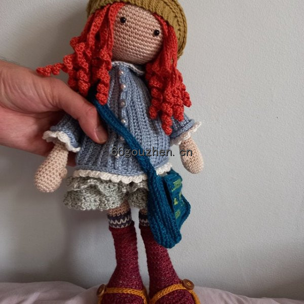 钩针图解【卡通】CAROcreated- Doll Smilla 帽子 挎包 少女 女孩 人偶 英8598帖子ID:70 卡通,doll,帽子,挎包,少女