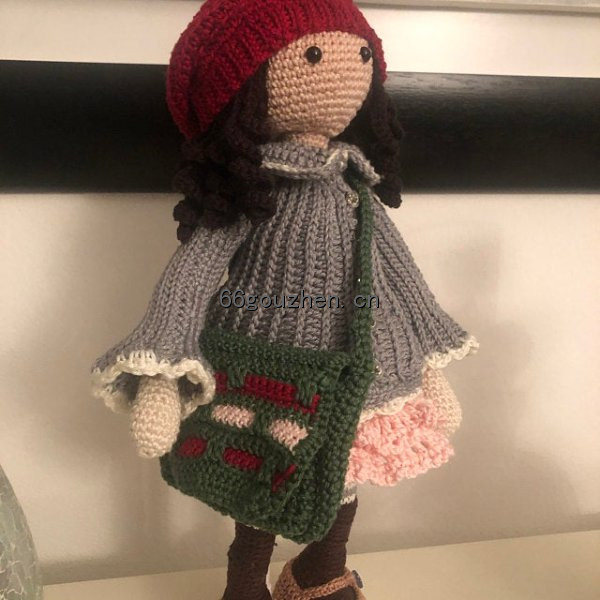 钩针图解【卡通】CAROcreated- Doll Smilla 帽子 挎包 少女 女孩 人偶 英118帖子ID:70 卡通,doll,帽子,挎包,少女