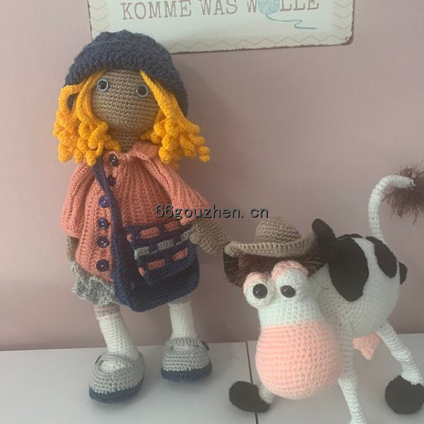 钩针图解【卡通】CAROcreated- Doll Smilla 帽子 挎包 少女 女孩 人偶 英3828帖子ID:70 卡通,doll,帽子,挎包,少女