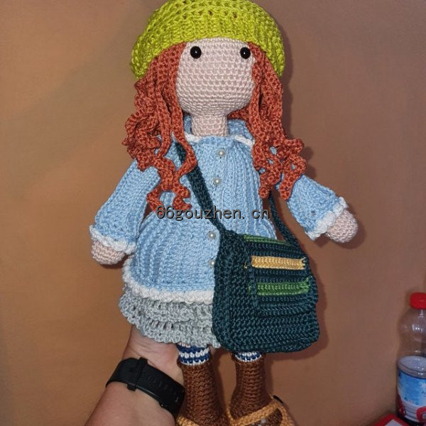 钩针图解【卡通】CAROcreated- Doll Smilla 帽子 挎包 少女 女孩 人偶 英4431帖子ID:70 卡通,doll,帽子,挎包,少女