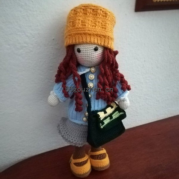 钩针图解【卡通】CAROcreated- Doll Smilla 帽子 挎包 少女 女孩 人偶 英6273帖子ID:70 卡通,doll,帽子,挎包,少女