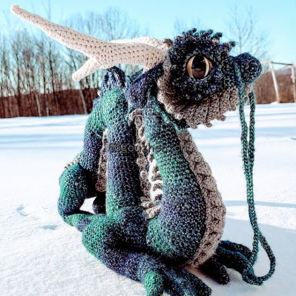 钩针图解【动物】 Crafty Intentions   -  Eastern Dragon 东方龙  英文8927帖子ID:7489 动物,eastern,dragon,东方,东方龙