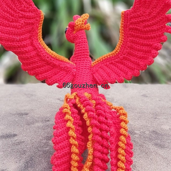 钩针图解【动物】 Crafty Intentions - Phoenix Firebird 火凤凰 英文8013帖子ID:7509 动物,phoenix,firebird,火凤,火凤凰