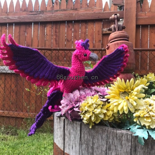 钩针图解【动物】 Crafty Intentions - Phoenix Firebird 火凤凰 英文2794帖子ID:7509 动物,phoenix,firebird,火凤,火凤凰