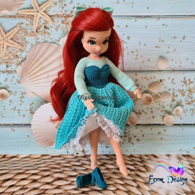 钩针图解【娃衣】Ecem Design-Mermaid Diana The Girl Outfit美人鱼装 俄文913帖子ID:11693 娃衣,diana,the,girl,美人