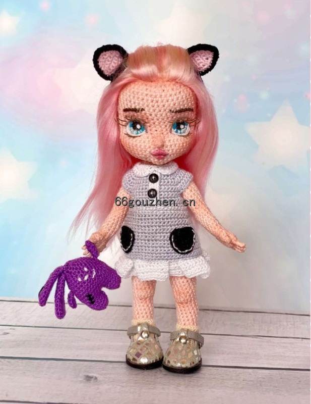 钩针图解【女】 Tiny Lovely Dolls - Julia Myazina  - Doll Kitty 猫女 俄文1726帖子ID:12003 tiny,lovely,dolls,julia,doll