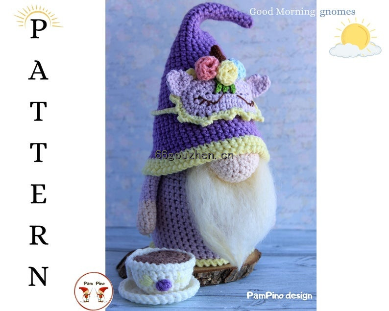 钩针图解【套装】 Pam Pino Store - Good Morning Gnomes小矮人 英文5408帖子ID:12442 套装,pam,pino,store,good