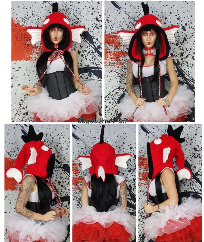 钩针图解【帽子】 The Twisted Hatter - Natalie Allen - Sushi金鱼帽子 英文1690帖子ID:12530 