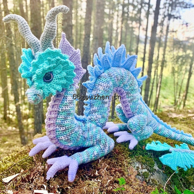 钩针图解【动物】 Crafty Intentions   -  Eastern Dragon 东方龙  英文5644帖子ID:7489 动物,eastern,dragon,东方,东方龙