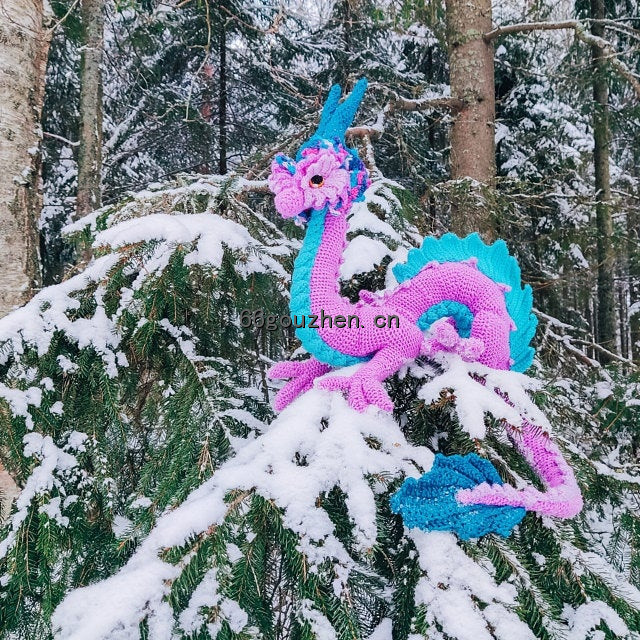 钩针图解【动物】 Crafty Intentions   -  Eastern Dragon 东方龙  英文9651帖子ID:7489 动物,eastern,dragon,东方,东方龙