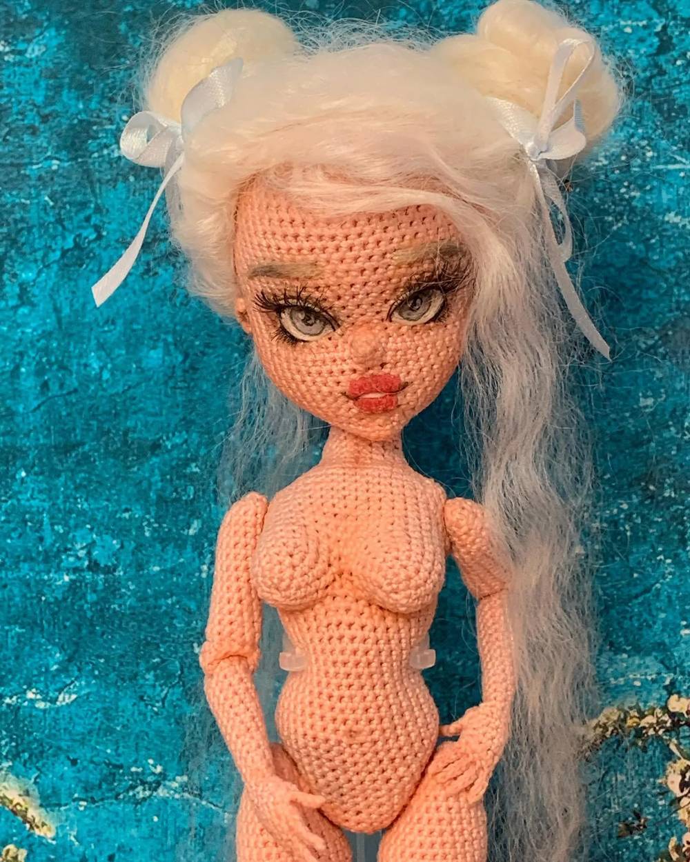 钩针图解【女】Tiny Lovely Dolls -julja_myzina-Angelica 活动关节娃娃素体中文1788帖子ID:9155 tiny,lovely,dolls,活动,动关节