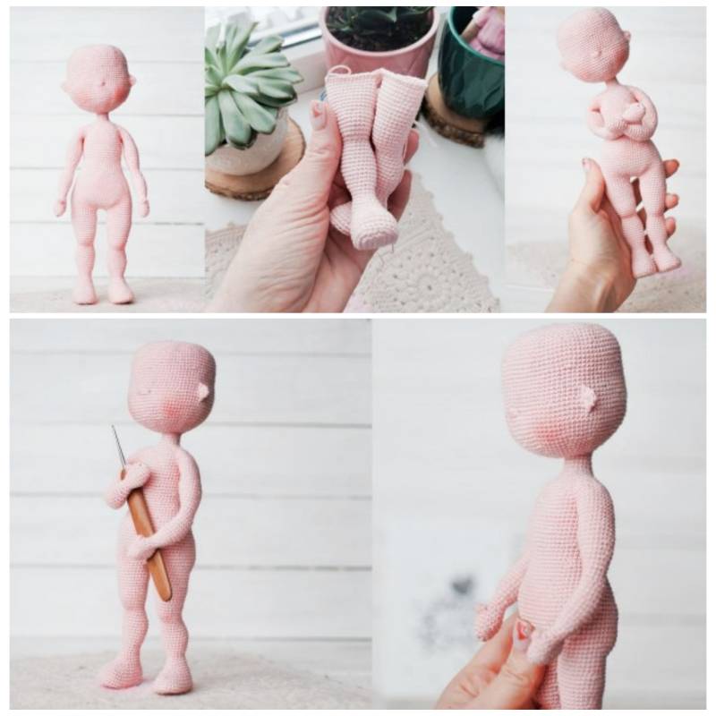 钩针图解【女】Handi Hats Design  - Katushka Morozova - Doll base 女孩素体 英文2849帖子ID:4442 hats,design,doll,base,女孩